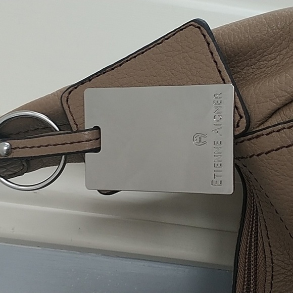 Etienne Aigner Tan Leather Satchel Bag - Picture 3 of 12